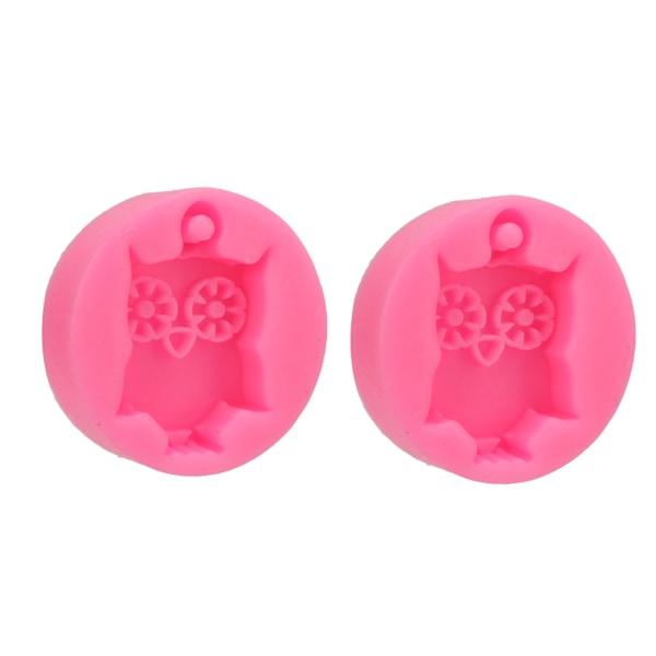 2 st Silikonform DIY Söt Uggla Silikonform Non-Stick Flexibel Bil Aromaterapi Gipsform