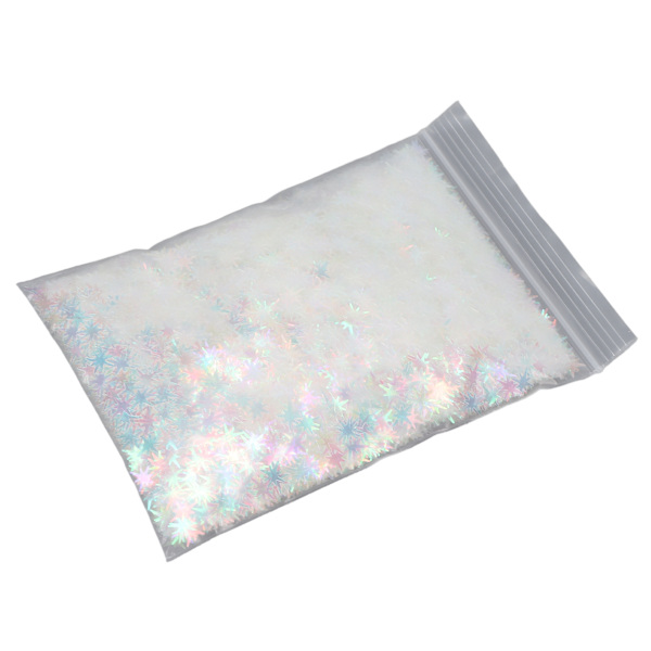 Nagelglitter paljetter Hemsalong Gör-det-själv färgglada glänsande nail art Palliette Flakes Dekorationer 1,8 oz