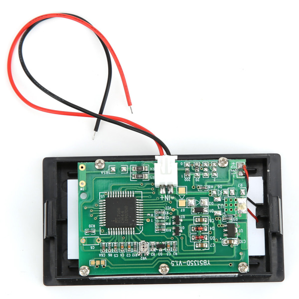 YB5135D LCD Digital Display To-leder DC Spændingsmåler Monitor Voltmeter (Halvforsegling DC3.5V-30V)