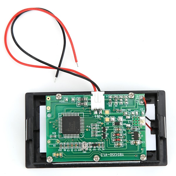 YB5135D LCD digital skjerm to-leder likespenningsmåler monitor voltmeter (halvforsegling DC3.5V-30V)