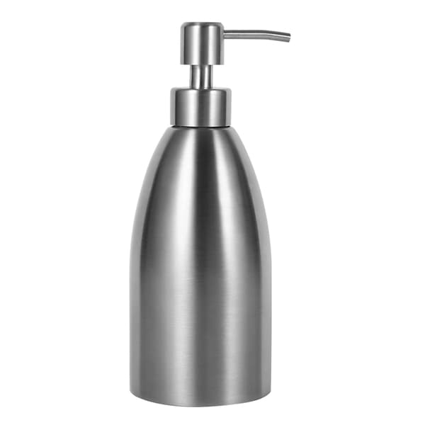 500 ml sæbedispenser i rustfrit stål, køkkenvaskarmatur, badeværelse, shampooæske, sæbebeholder