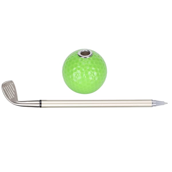 Golfpenner Dekorasjoner Kontorbord Multifunksjonell Penneholder med Golfballdesign (Grønn)