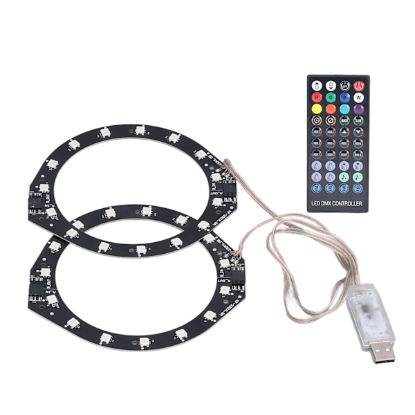 RGB LED-lysring Bluetooth Sync Music 400 Effects 8 farger LED-tapelys med appkontroll for PS5-konsoll