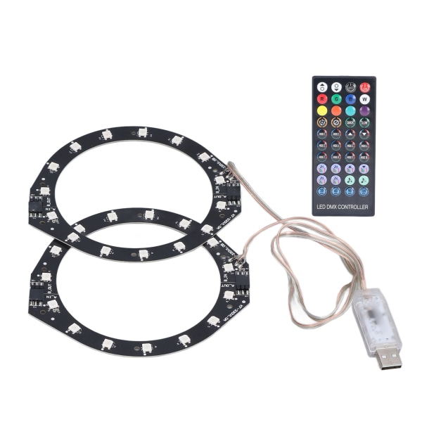 RGB LED-lysring Bluetooth Sync Music 400 Effects 8 farver LED-båndlys med appkontrol til PS5-konsollen
