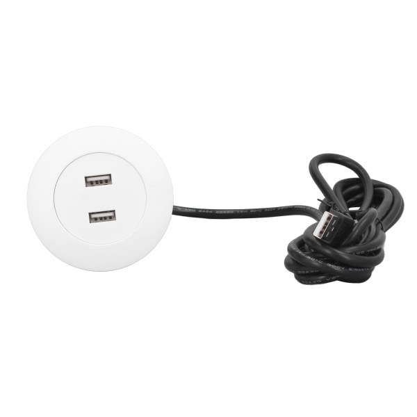 Sofa USB Ladeuttak Flush Mount Installasjon Doble USB Ladeporter Uttak for hjemmebruk Hvit