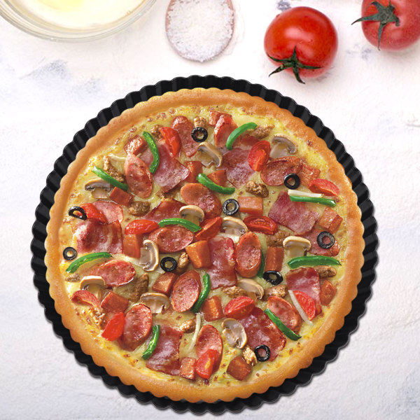 9 tuuman tarttumaton Pizza Bakeware Irrotettava löysäpohjainen torttupiirakkapannu
