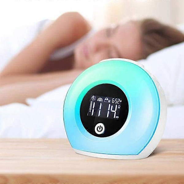 Vækkeur med Bluetooth-højtaler, Vækkeur til børn, 4-niveau lysstyrke, Digitalt vækkeur til børn, teenagere, soveværelse