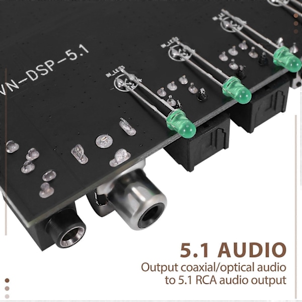 DAC-modul 5.1-kanals AC-3 PCM Digital DTS RCA HiFi-dekoderkort