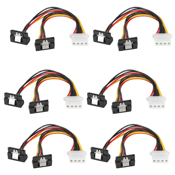 10 stk. SATA-strømstik 1 ind 2 ud IDE-SATA konvertersplitter-strømkabel til at levere strøm