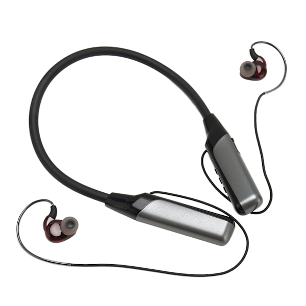 Nackband Bluetooth hörlurar Stöd för brusreducering Plug-in Trådlöst halsbandsheadset för utomhussport Svart