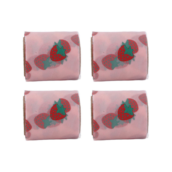 4 kpl tyllikangasta DIY-askarteluun, kulutusta kestävä sinfoniapolyesteri glitter tyllirullia 6 cm Korean Pink