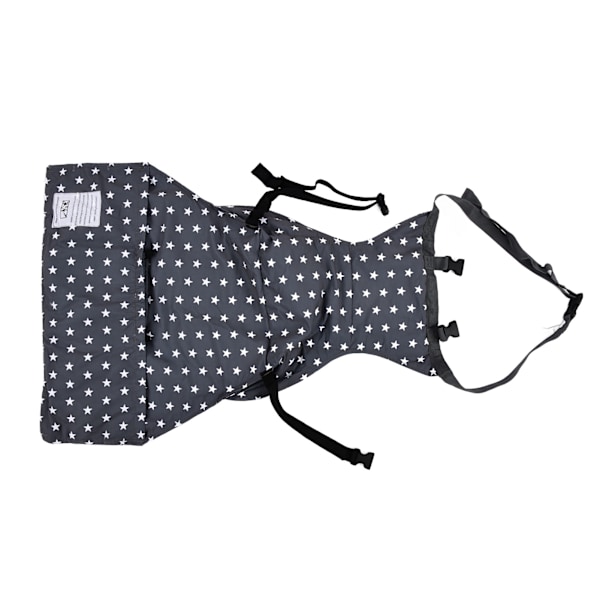 Bærbar babystol slitesterk holdbar fjærende polyester babystol matbelte grå stjerne
