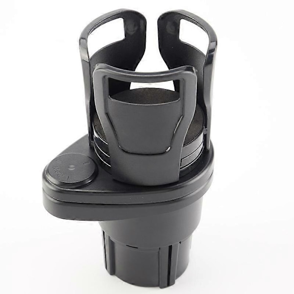 Auton kaksoismukiteline, monitoiminen auton mukitelineen jatkosovitin, 2 in 1 säädettävä automuki
