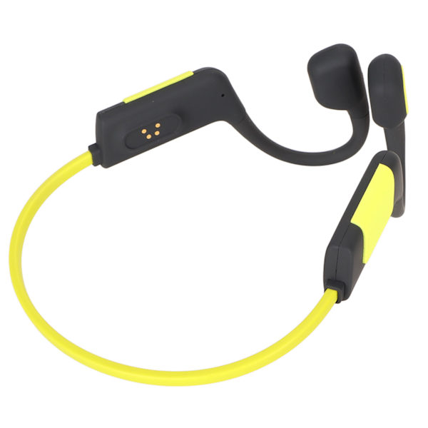 Open Ear Headset 32GB Bone Conduction Svømning Dykning Sport Hovedtelefoner IPX8 Vandtæt Trådløs Bluetooth Øretelefon Gul