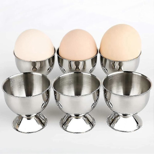 Eggeglassbrett Rustfritt Stål Mykkokte Eggeglass Holder Stativ (eggeglass)