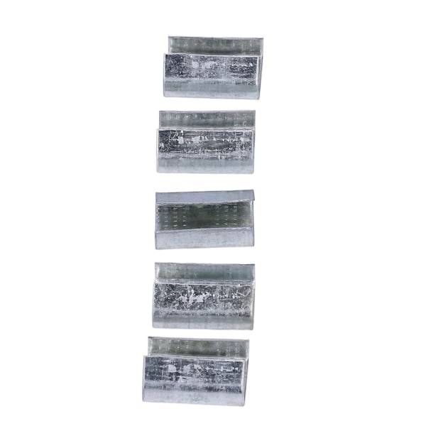 Metallbandsspänne Galvaniserat stålförpackning Öppna tätningar för 16 mm plast PET-band