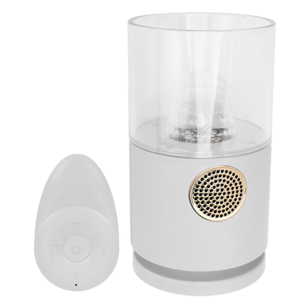 Projektor Salt Lampe Bluetooth Højttaler Fjernbetjening Dekorativ Projektion Salt Nat Lys til Soveværelse Kontor Hvid