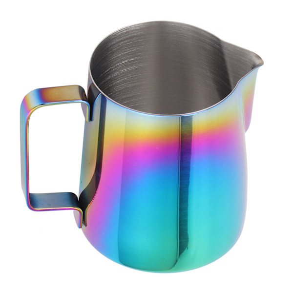 350 ml Kaffe Latte Art Mugg Färgglad Mjölkskummare Mugg med Skala