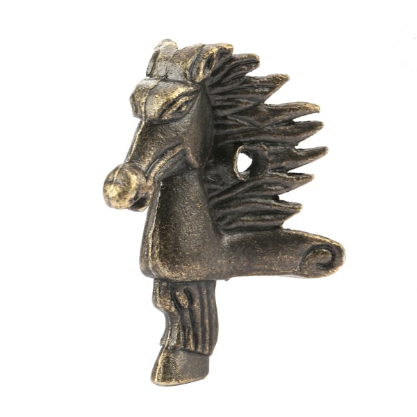 4st Antik hästform smycken Bröst Trälåda Dekorativa fötter Ben Hörnskydd