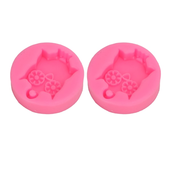 2 st Silikonform DIY Söt Uggla Silikonform Non-Stick Flexibel Bil Aromaterapi Gipsform