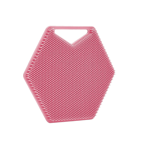 Silikon Kroppsskrubb för Djuprengöring och Exfoliering - Ergonomiska Handtag rosa