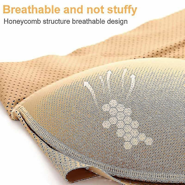 Sømløse Polstrede Slanke Shapewear Truser for Kvinner Hip Lift XL Naken