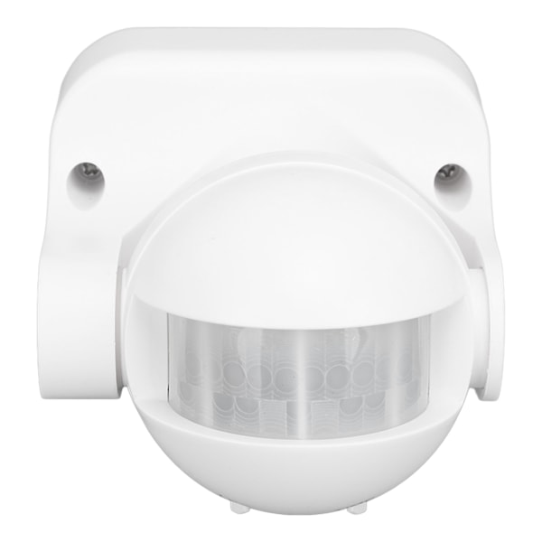 Väggmonterad rörelsesensor Automatisk skymning till gryning Sfärisk PIR-sensor Utomhus Rörelsesensor Brytare för hemsäkerhet LED-ljus AC 110 till 240V Vit