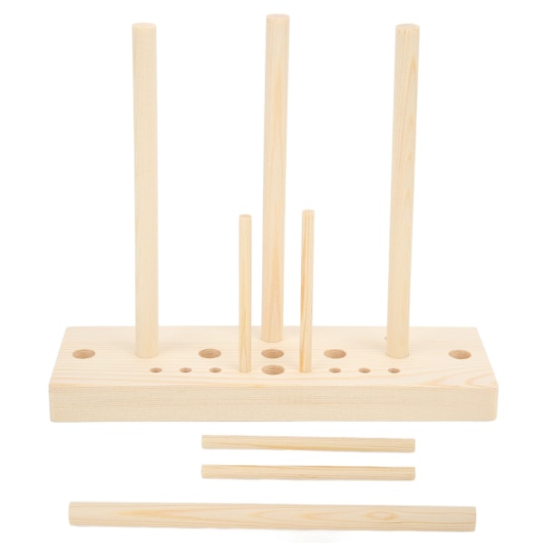 Sløyfemaker for bånd Tre i flere størrelser justerbar med trebrettpinner for å lage buer DIY-håndverk festdekorasjoner