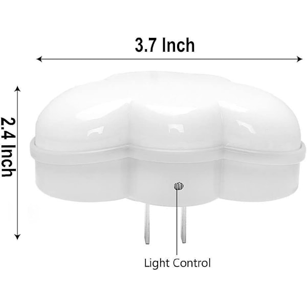 LED Natlampe stik - i Lys Sky Natlampe Mini smuk Natlampe Voksen Børn Natlampe Hvid
