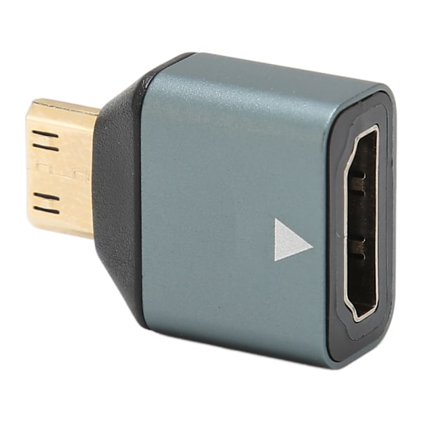 HD Multimedia Interface-hona till hane-adapter, stödjer 4K 60Hz 18 Gbps Plug and Play Mini HD Multimedia Interface-koppling