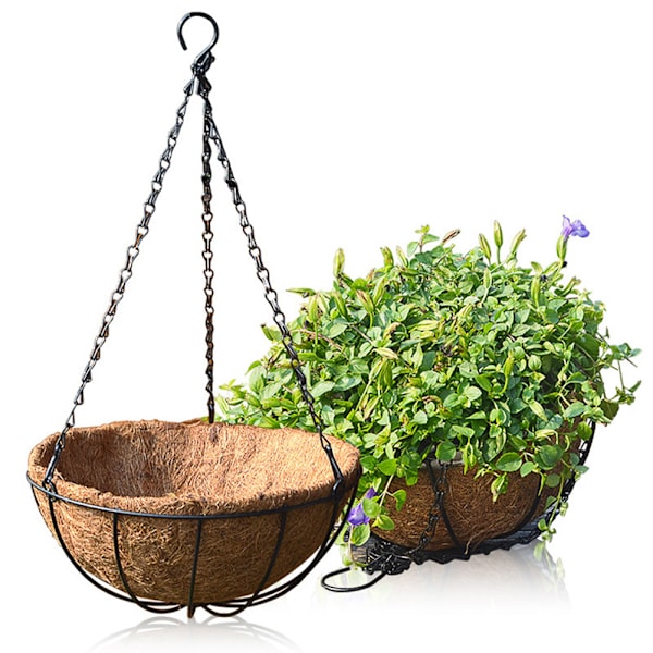Kokospalme hengende kurv - middels størrelse (25 cm)