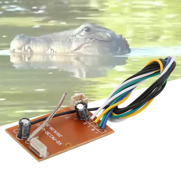 Piirilevy sähköinen kauko-ohjattava simulaatio Flytec V005 krokotiiliveneleluun
