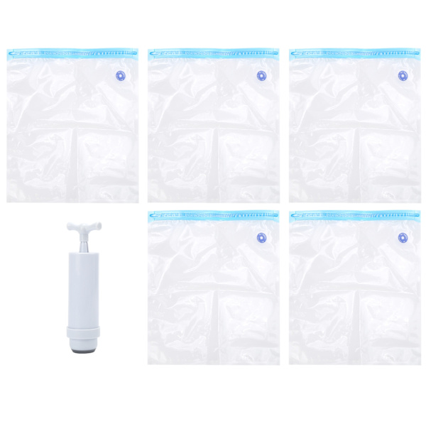 5 stk. filament opbevaringspose 3D printerdele plastik forseglet beskyttelsespose med sugepumpe