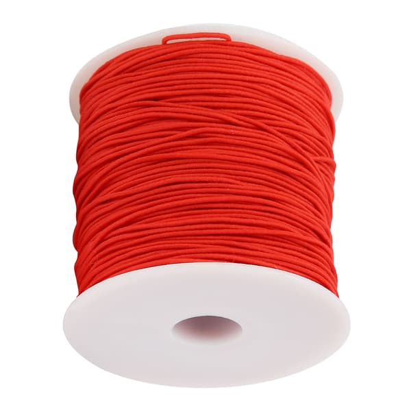 Multifunktionell elastisk tråd DIY röd polyestertråd hantverkstillbehör för armbandssmycken