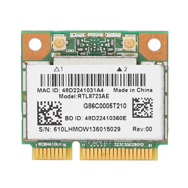 Trådløst netværkskort RTL8723AE 300M Bluetooth4.0 Half Mini PCI-E Wlan Wifi Adapter