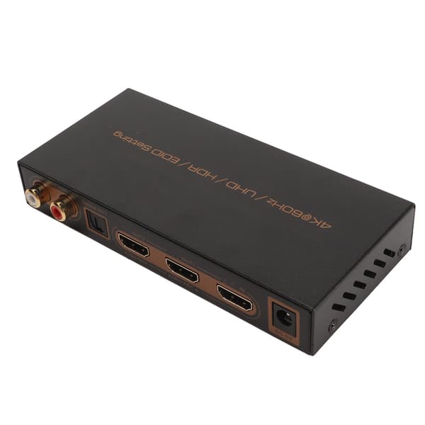 HD Multimedia Interface Ljudextraktor 4K 60Hz HDR HD Multimedia Interface EARC ARC Ljudextraktor Omvandlare 100‑240V US-kontakt