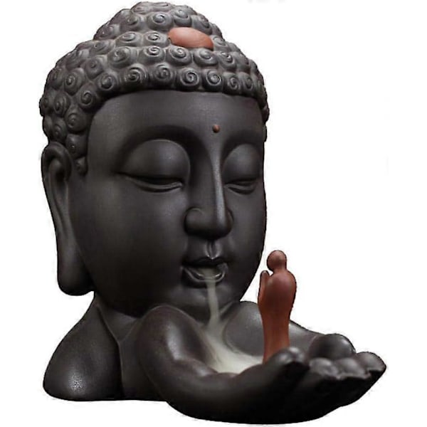 Røgelsesbrænder med Tilbageløb, Keramisk Røgelsesbrænder til Hjemmet (Buddha Røgelsesbrænder)