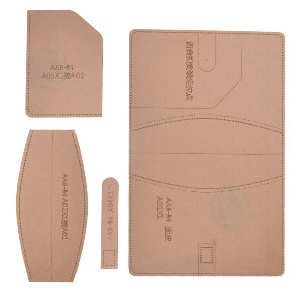Läder mall Set Transparent akryl DIY handgjorda anteckningsbok cover Craft Tool