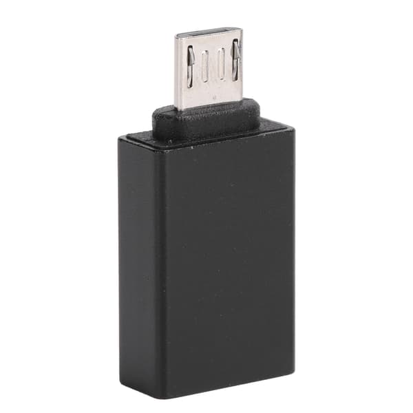 USB til Android Adapter Micro OTG Konverter Stik Dataoverførsel Opladningsenhed Sort