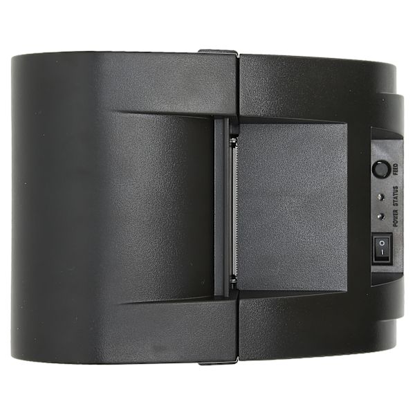 Etiketprinter 90 mm/s Hurtig udskrivningshastighed Høj opløsning Pladsbesparende design termisk printer 100V til 240VEU stik