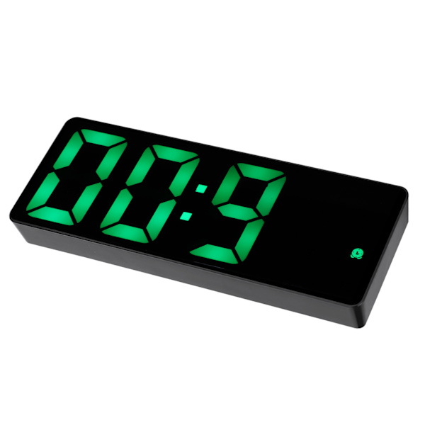Elektronisk klocka LED-skärm Digital spegelväckarklockor Batteriplugg DualUse 0712