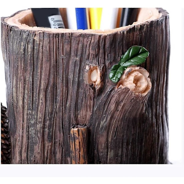 Pen Holder Sød Skrivebords Pen Holder Blyant Pen Holder Resin 14 X 11cm Til Hjemmekontor Dekoration Bordorganisering