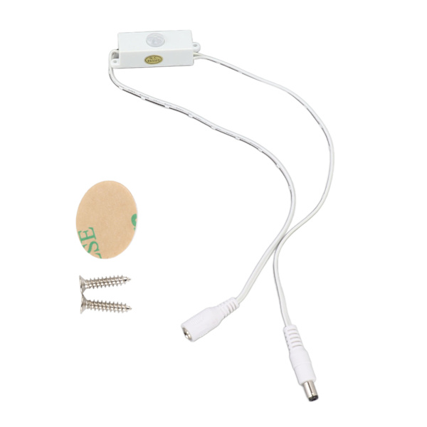 PIR Rörelsesensorbrytare Mini Infraröd Människokroppssensorbrytare för LED-ljus DC 5‑24V