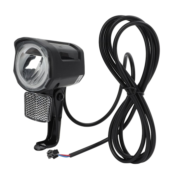Elektrisk cykel forlygte DC12V til 72V LED-lys SM-stik 2-benet holdbar ABS Ebike forlygte til elcykel