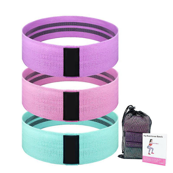 Ben og Butt Resistance Bands - Sæt af træningsbånd til Booty, Hofter og Bredde Træning