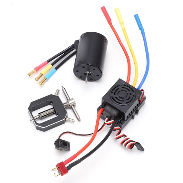 3650 4300KV vedenpitävä harjaton moottori 60A ESC-moottorin hammaspyörän ulosvetimellä Combo-sarja 1/10 1/8 RC-autoon