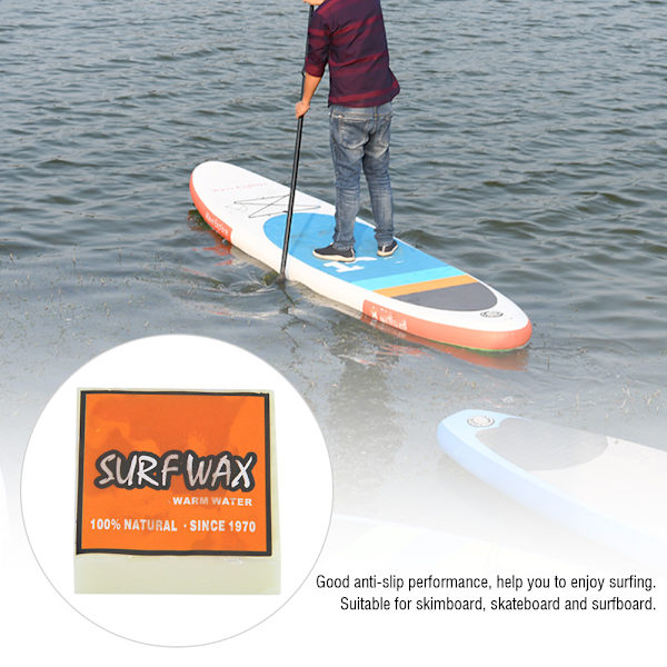 Laadukkaat liukumattomat Surf Wax Surfboard Skimboard Rullalautavahat (oranssi)