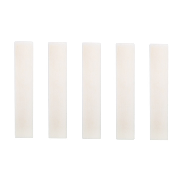 5 st DIY Blank Buffalo Bone Nut String Pillow för Klassisk Elektrisk Akustisk Gitarr 52x6x10mm
