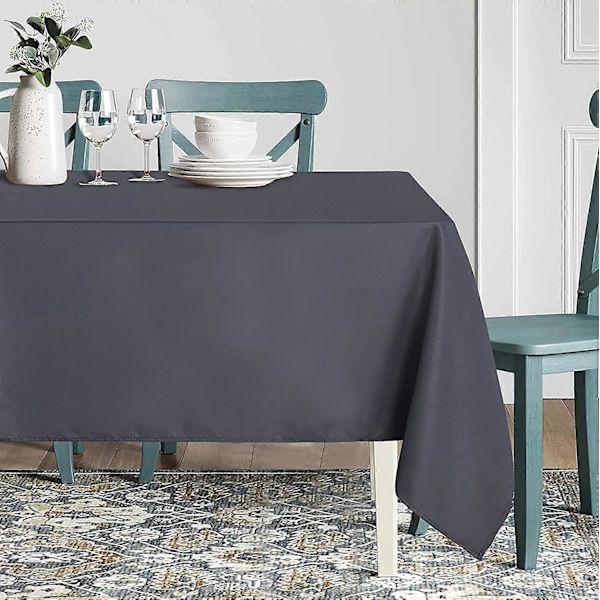 Firkantet Duk - 54 x 78 Tommer - Flekk- og Rynkebestandig Vaskbar Polyester Duk, Dekorativ Stoffduk for Spisebord, Buffé