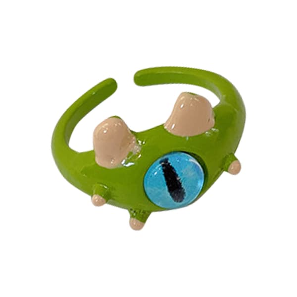 Tecknad ring söt bedårande mönster fingerring legering fingerdekoration för pojkar flickor typ E